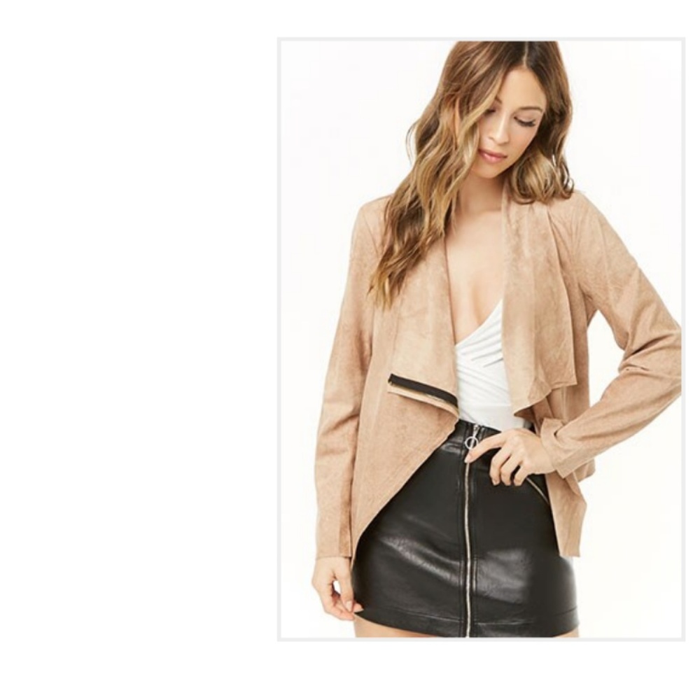 Faux suede jacket